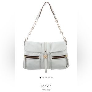 RARE Lanvin Sac Hero Leather Bag, Alber Elbaz. SS07 or SS09.